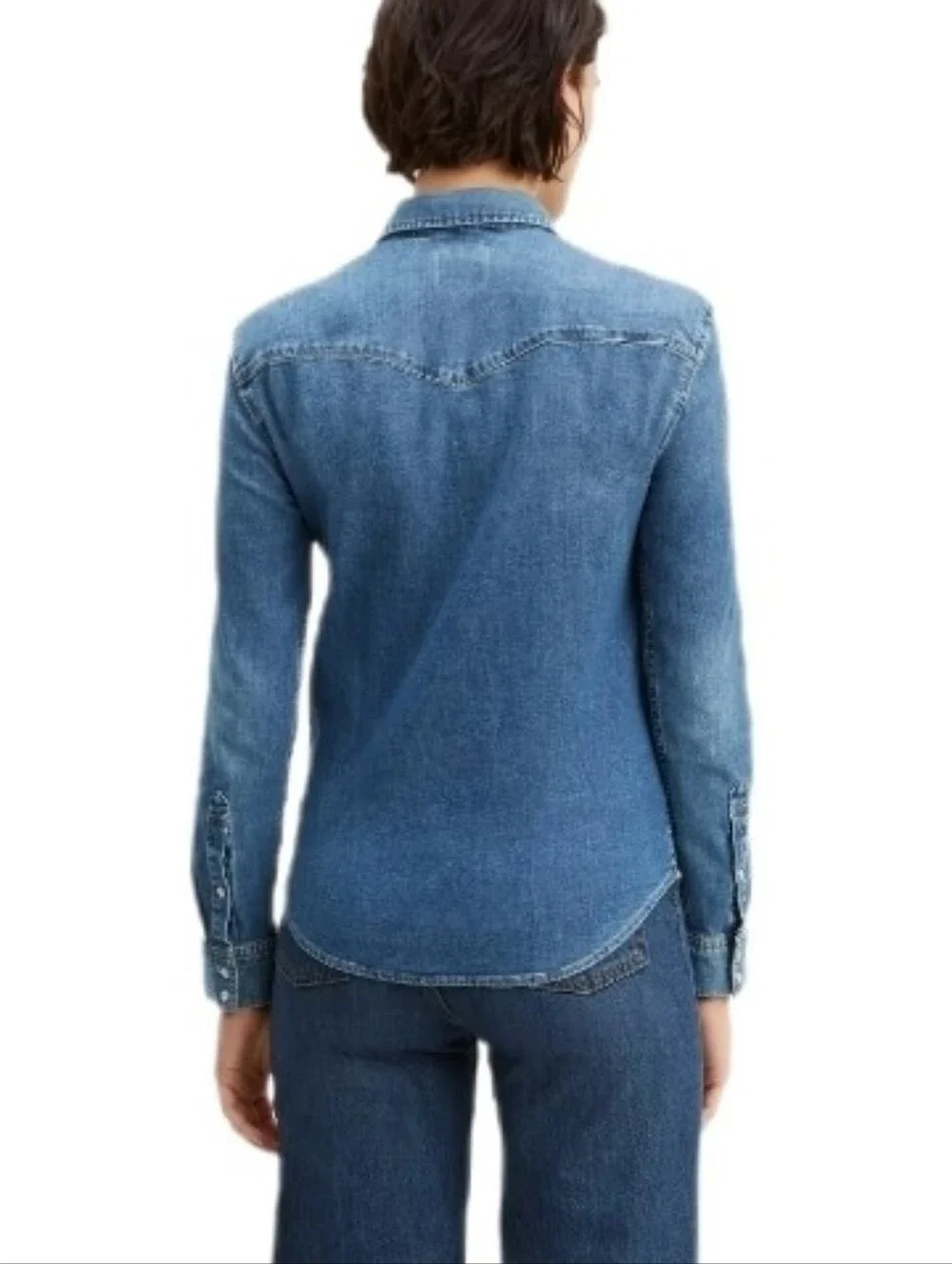 Levi's Shirt Ultimate Denim Button Up Longsleeve 100% Cotton Blue Plus Size 2X - Picture 16 of 16